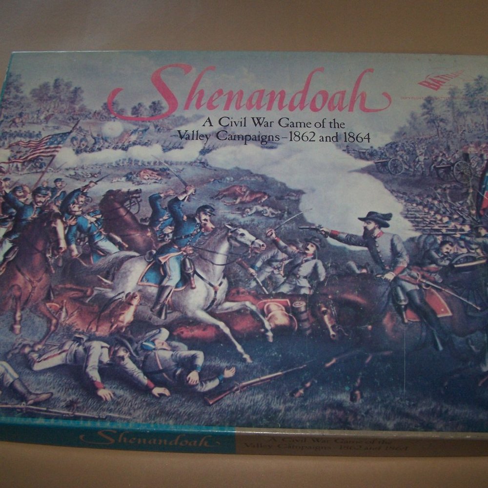 Vintage Shenandoah, A Civil War Valley Campaigns 1862 & 1864, Board Game 1975